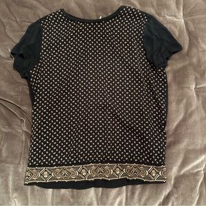 Scotch & Soda Black Graphic Top